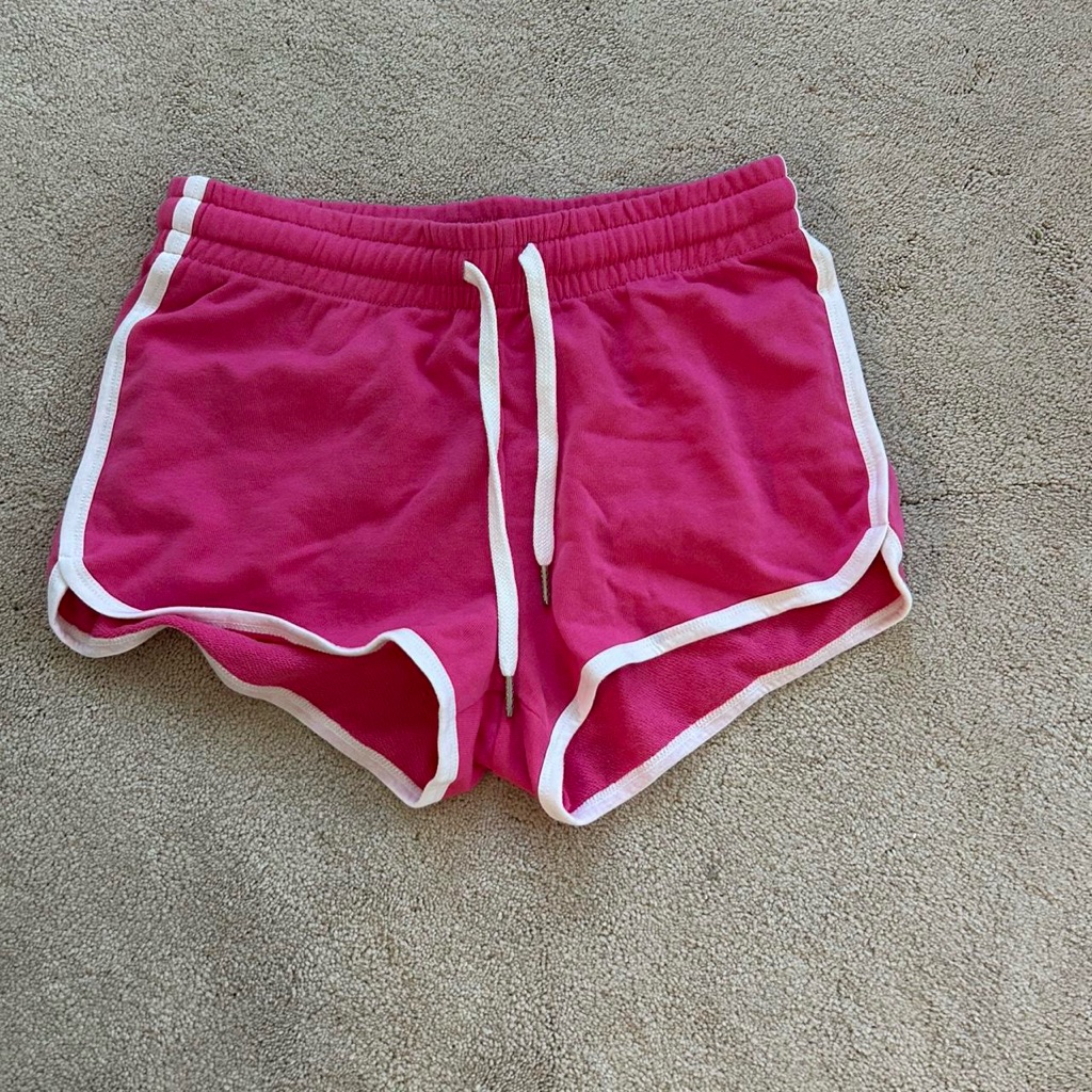 Garage Pink And White Shorts